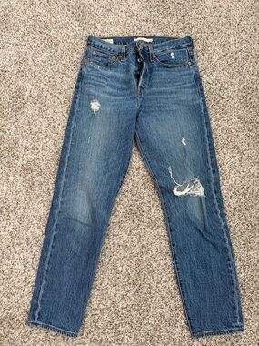 Vintage Levi Wedgie Distressed Blue Denim Jeans